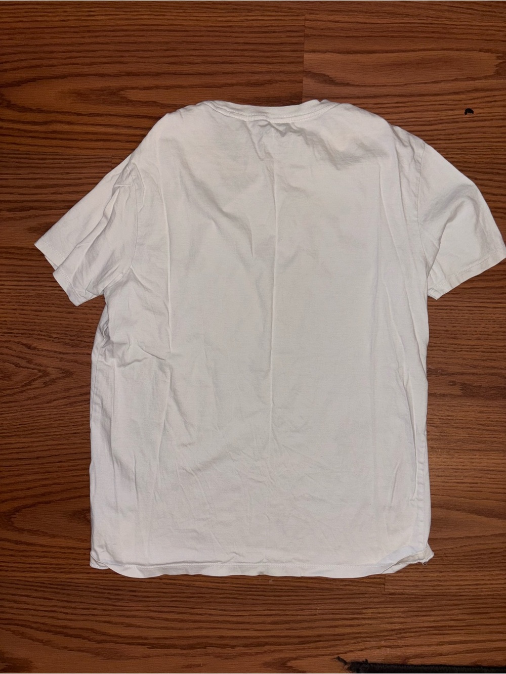 GUESS White Tee with Neon Pink Logo - Picture 2 of 2